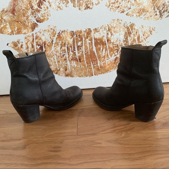 ACNE pistol ankle boot bootie matte black leather - Picture 5 of 8